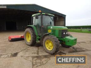 1996 JOHN DEERE 6400 PowrQuad 40Kph 4wd TRACTOR Fitted with 900Kg front weight on 420/85R34 rear and 340/85R24 front wheels and tyres. Reg No. N762 TAV Serial No. LO6400V162O54 Hours: 11,790