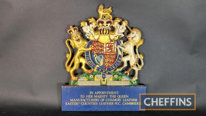 Eastern Counties Leather Plc, Cambridge Royal Warrant crest sign