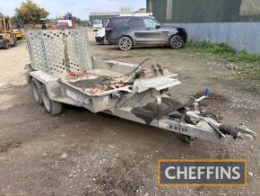 Ifor Williams 2HB GHM054BI tandem axle plant trailer. Serial No. SCKD000000L5171989