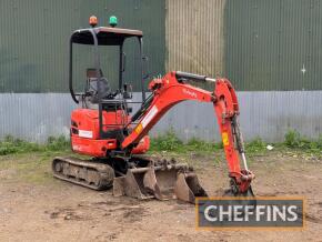 2020 KUBOTA U17-3a Rubber Tracked 360° EXCAVATOR Fitted with blade, breaker pipework, expanding tracks offered with 4no. buckets to include 3ft, 1ft, 18inch, 9inch (30mm pins). Owned from new. Serial No. 72053 Hours: 1,217