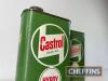 2no. Castrol Gear Oil pint tins with caps - 2