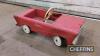 Popular, a children's tin plate pedal car in the form of a 1950's roadster - 8