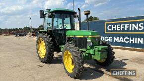 1992 John Deere 2650 4cyl. Diesel Tractor c/w registration documents in office 2 owners from new Reg. No. H995 VRR Ser. No. 7L0265OU705351