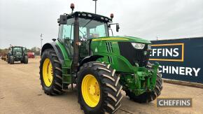 John Deere 6170R Tractor, Front & Cab Suspension.reg.no. AU13 DDK