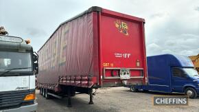 Sdc Double Deck Step Frame Curtainside Tri Axle Trailer on ROR axles MOT: Dec 2024