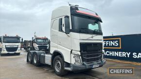 Volvo FH500 6x2 Tractor Unit heavy haulage-rough road/construction spec, 6x2, tag, steel bumper, headlight guards, factory fitted pto, just needs wet kit, fridge freezer, Anderson connections, Satnav & Bluetooth, FORS & DVS compliant, STGO 2 - plated up 