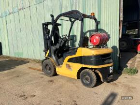 Caterpillar 2.5ton Forklift c/w side shift Ser. No. ET17DL-50702