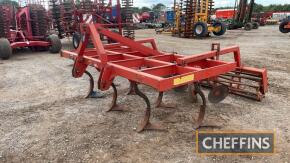 2000 Knoche 3m Cultivator 2 rows of legs, adjustable discs, crumbler roller