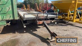 Single Axle Low Loading Trailer Alloy Body beaver tail with ramps and toolbox