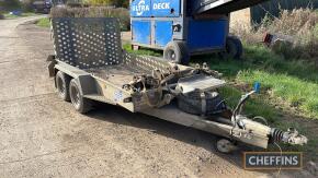 Ifor Williams 2HB GHM054BI tandem axle plant trailer. Serial No. SCKD000000H0731365