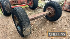 8 Stud Trailer Axle, Hydraulic Brakes, Split Rim Wheels