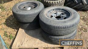 4no. Michelin Tyres on Rims 165x16 to fit Mitsubishi L200