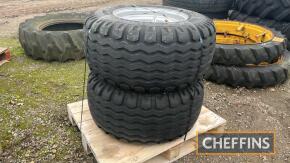 Pr. of 15.0 55-17 Wheels & Tyres