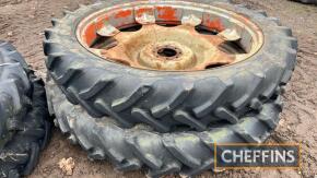 Pr. of 11.2 R48 Rowcrop Wheels & Tyres