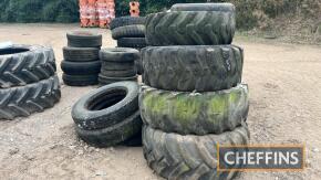 Qty of Wheels & Tyres to inc 500/60-22.5, 14.9x24, 16/70-0 UNRESERVED LOT