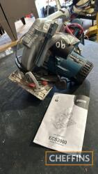 Erbauer ECS 2000 Circular Saw 230v t/w spars. Manual in office UNRESERVED LOT