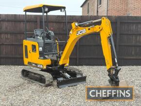 2021 JCB 16 C-1 Rubber Tracked 360° EXCAVATOR Fitted with blade, breaker pipework, expanding tracks, JCB quick hitch, offered with 3no. Excavator buckets (30mm pins). Owned from new Serial No. JCB016C1TM3029655 Hours: 503