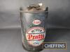 Esso Pratts Motor Oil 5gallon can, no cap