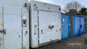 Blast freezers storage container, sold in situ. Purchaser to load and remove