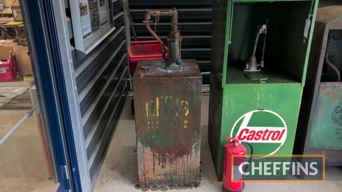 Regis Guaranteed Lubricants workshop oil tank complete with pump