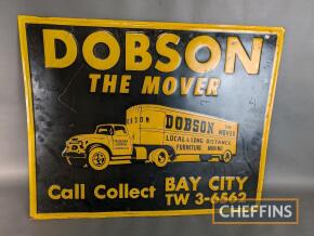 Dobson The Mover, American embossed printed tin sign, 30x24ins