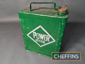 Power Petrol 2gallon can with Power cap, restored