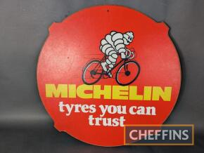 Michelin Tyres You Can Trust single sided circular showcard 25ins diameter