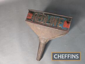 Redline embossed fuel funnel