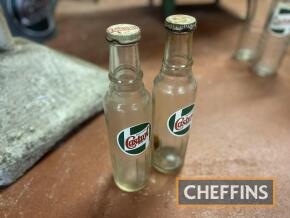 Wakefield Castrol early oil bottles c/w lids