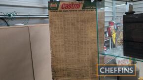 Wakefield Castrol Cars & Light Vans linen lubrication chart 1952-1968 to inc' AC, Aston Martin, BMW, Lotus, Volkswagen etc