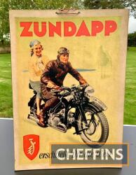 Zundapp motorcycle show card