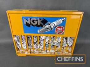 NGK Spark Plug wall cabinet t/w qty spark plugs