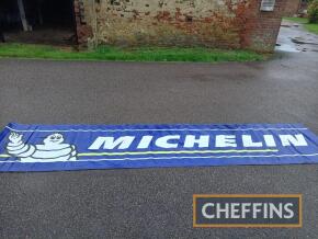 Michelin Tyres track side banner, c.13x3ft