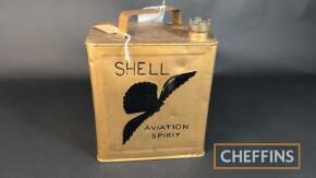 Shell Aviation Spirit 2gallon petrol can, restored