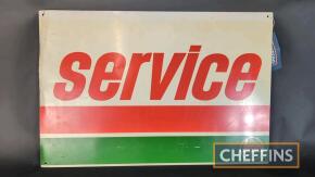 Castrol Service printed aluminium sign