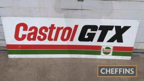 Castrol GTX printed aluminium sign, 6x2ft