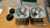 Set of Ford 10 series Headlamps complete - 2