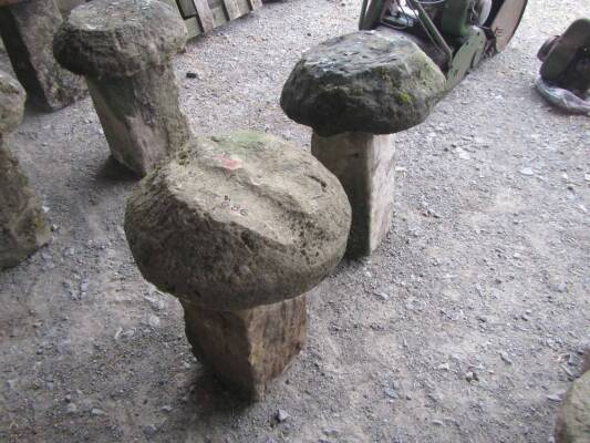 2no. staddle stones