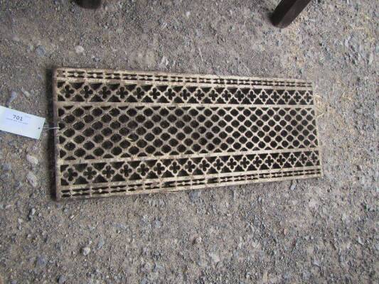 Ornate cast iron panel