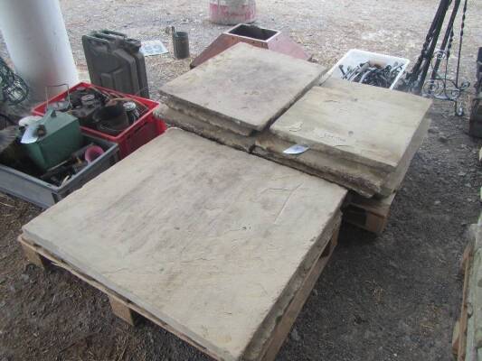 Qty York stone paving slabs