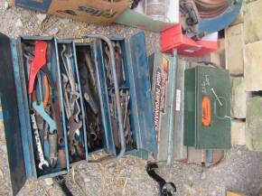 Perkins toolbox and contents t/w 3 others and contents