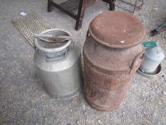 Small milk tins (2)