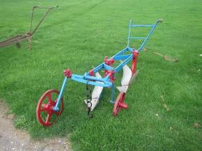 2furrow horsedrawn plough