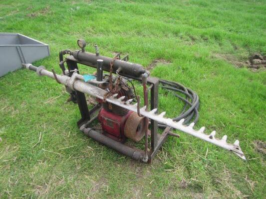 Sellarc small air operated hedgecutter to fit 3pt linkage