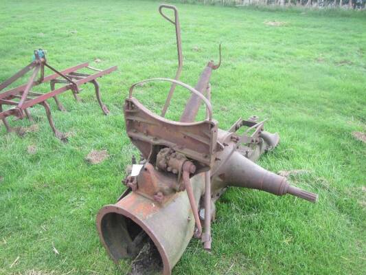 Rear mounted mower for Fordson N and back end for spares or repair