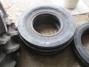 Pr. Goodyear 7.50x16 front tractor tyres (new)