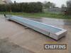 Peal 8.5m x 900mm flat belt conveyor, 3phs. No legs fitted - 2