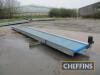 Peal 8.5m x 900mm flat belt conveyor, 3phs. No legs fitted - 3