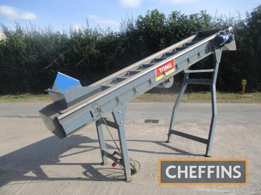 Tong 3.6m x 600mm flighted elevator, 3phs