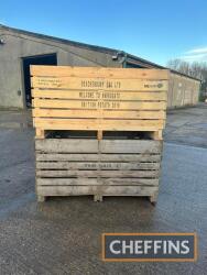 2no. 1tonne potato boxes. Stored inside and suitable for logs